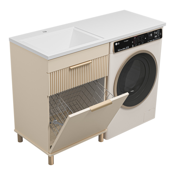 Тумба с раковиной под стиральную машину Brevita Enfida УТ000024651